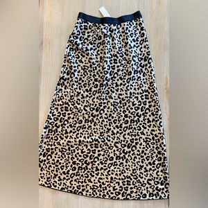 PINK KNIT RIOT Maxi Skirt - NWT Leopard Print